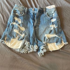 high rise curvy holister shorts size 1
